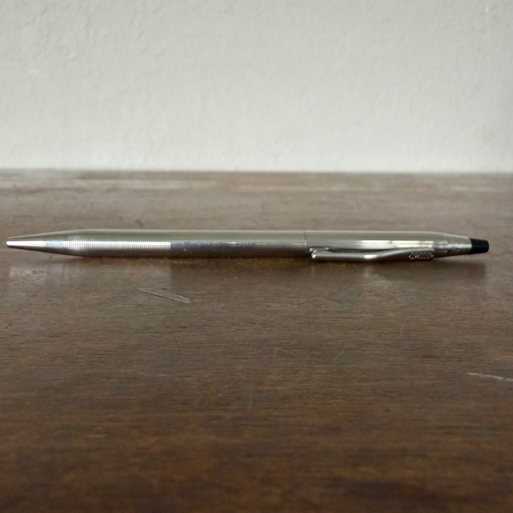 Vintage Cross Chrome Classic Century Ballpoint Pen USA Twist Action Retro READ